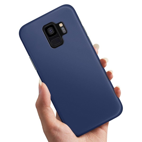 Samsung Galaxy S9 - Cover/Mobilcover Mørkblå Dark blue