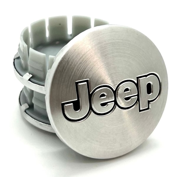 4-Pack - Jeep Centrumkåpor / Hjulnav Emblem - Bil 56mm - Aluminium