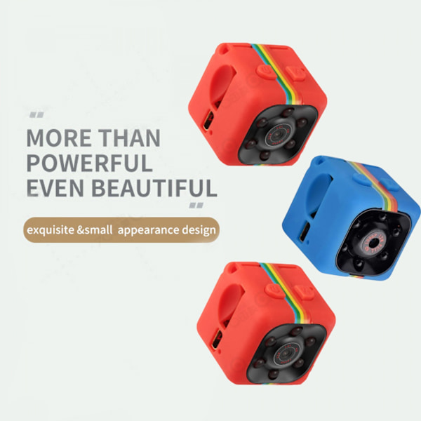 Mini Spionkamera HD 1080p - Mörkerseende & rörelsedetektor Blå