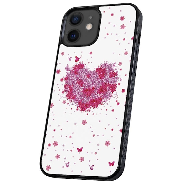 iPhone 11 - Deksel/Mobildeksel Blomsterhjerte Multicolor