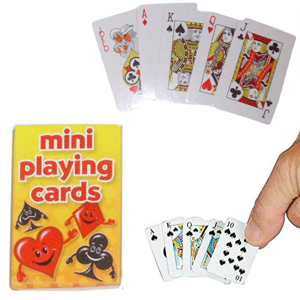 2-Pack - Minikortspil / Spillekort - Kortspil til rejser - Spil