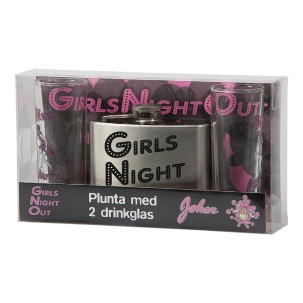 21-Pack Plunta med Shotglas / Pluntset - Girls Night Out