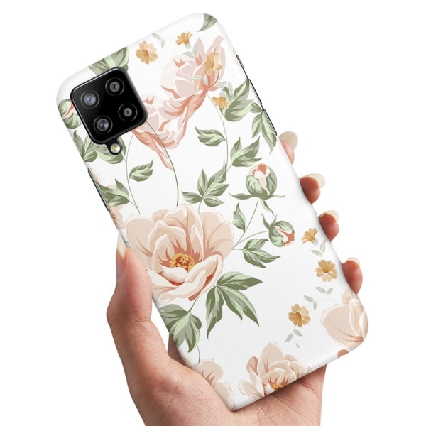Samsung Galaxy A12 - Cover/Mobilcover Blomstermønster