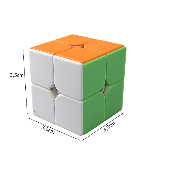 Rubiks kub nyckelring 2x2