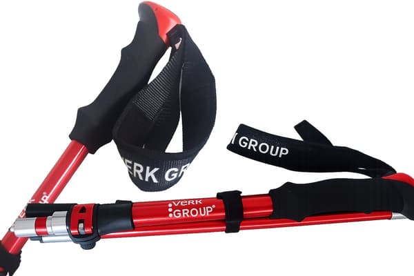 Gåstavar nordic walking set Red