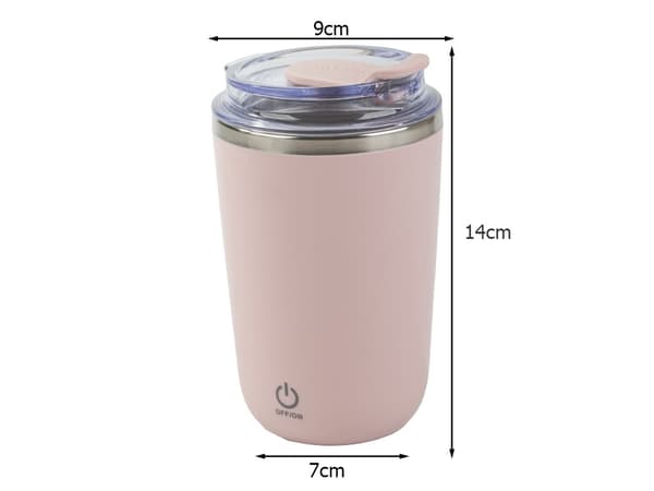 Termomugg 350 ml - Självomrörande stålmugg USB