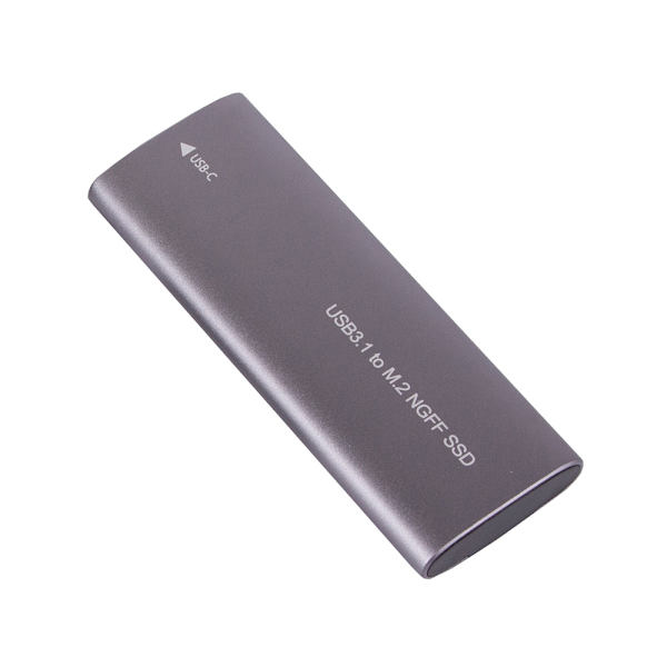 USB 3.1-kabinett för intern M.2 SSD Silver