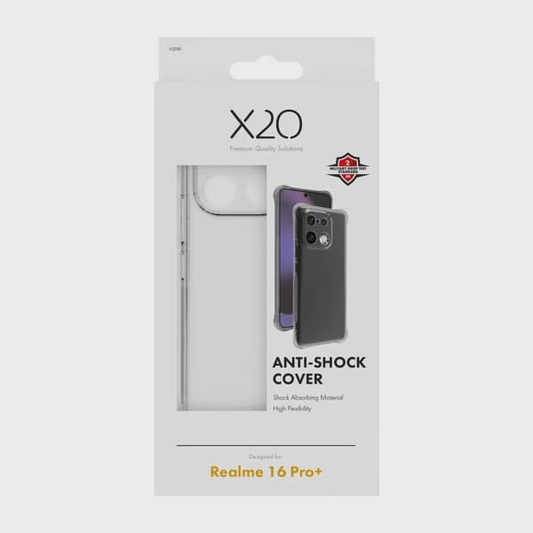 X2O Anti-Shock Skal Realme 16 Pro+ Transparent