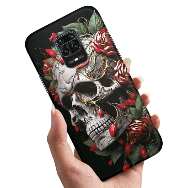 Xiaomi Redmi Note 9 Pro - Skal/Mobilskal Skull Roses