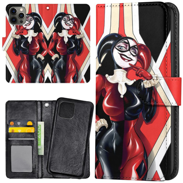 iPhone 13 Pro - Plånboksfodral/Skal Harley Quinn