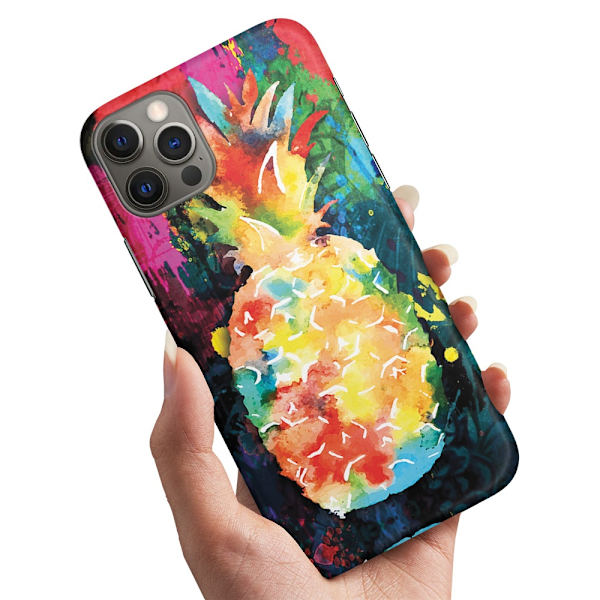 iPhone 15 Pro Max - Deksel/Mobildeksel Regnbue Ananas