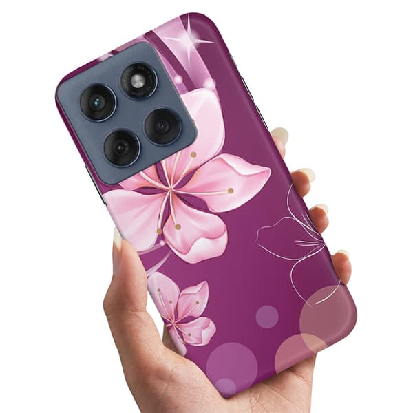Deksel / Mobildeksel til Motorola Edge 60 Fusion - Hvit Blomst