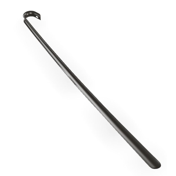 2-Pak - Skohorn i Metall - Ekstra Lang - 80cm Black 2-Pack