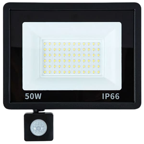 Strålkastare LED 50 W - 6000 K med skymningssensor IP66