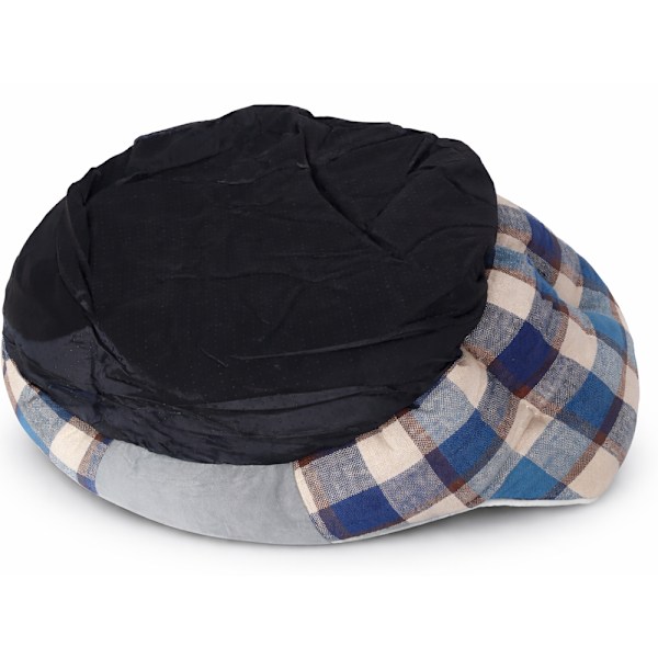 Hundbädd mjuk fluffig small medium grå