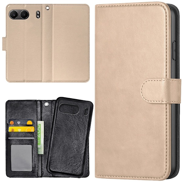 OnePlus Nord 4 - Plånboksfodral/Skal Beige