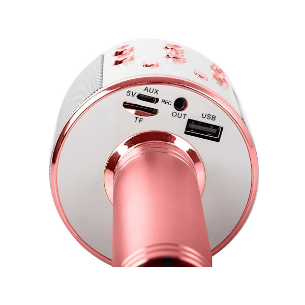 Karaokemikrofon med Høyttaler / Karaoke Mikrofon – Bluetooth Pink
