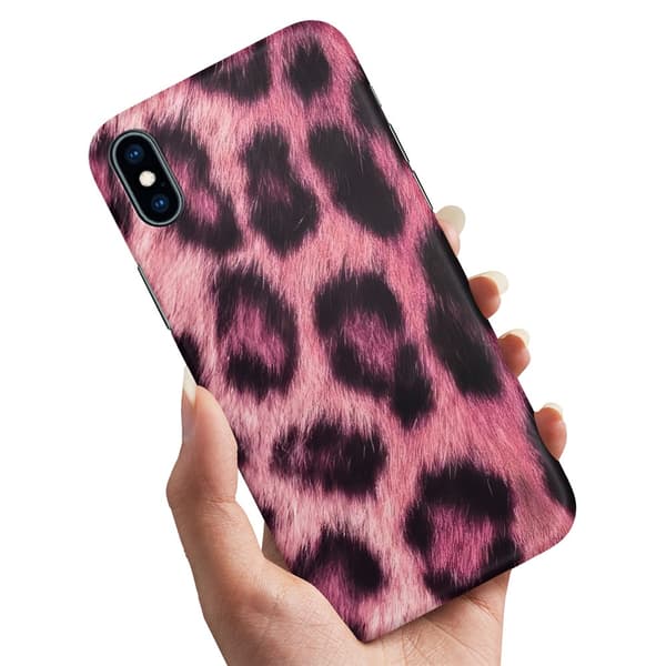 Skal / Mobilskal till iPhone X / XS - Pink Leopard