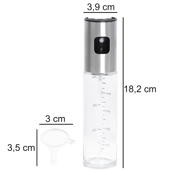 Oljedispenserspruta med 100 ml skala