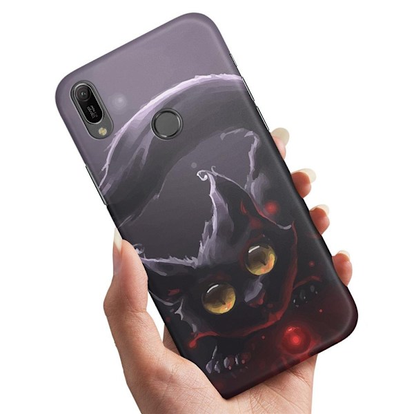 Xiaomi Redmi Note 7 - Skal/Mobilskal Svart Katt