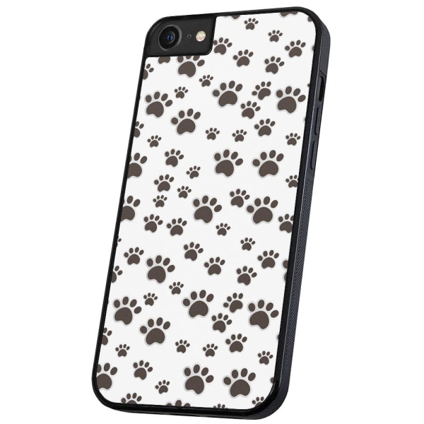 iPhone 6/7/8/SE - Skal/Mobilskal Paw Pattern multifärg