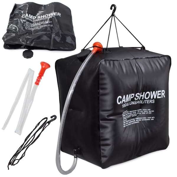Soluppvärmd Campingdusch – Dusch 40L