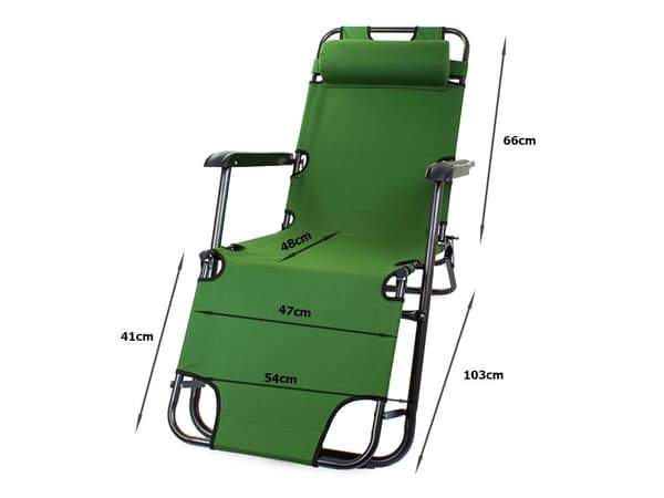 Solstol / Strandstol - Hopfällbar Green