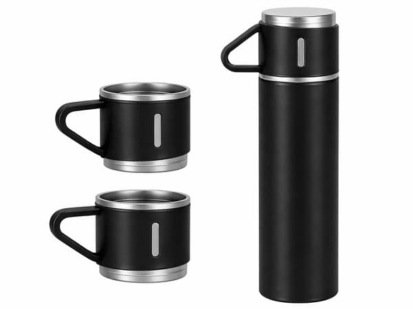 Termos 400 ml rostfri med koppar Svart