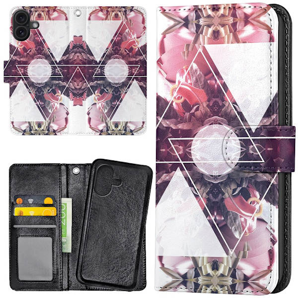 iPhone 16 Plus - Plånboksfodral/Skal High Fashion Design