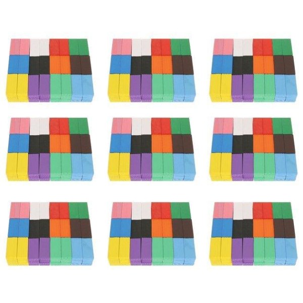 Domino sett / 1080 stk Domino fliser - Domino Multicolor
