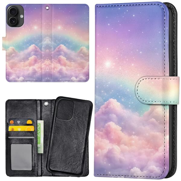 iPhone 16 Plus - Mobilcover/Etui Cover Rainbow Clouds