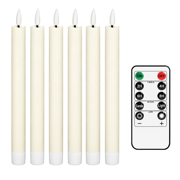 LED Ljus med Fjärrkontroll - 6-pack