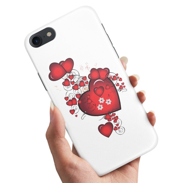 iPhone SE (2020) - Cover / Mobile Cover Hearts