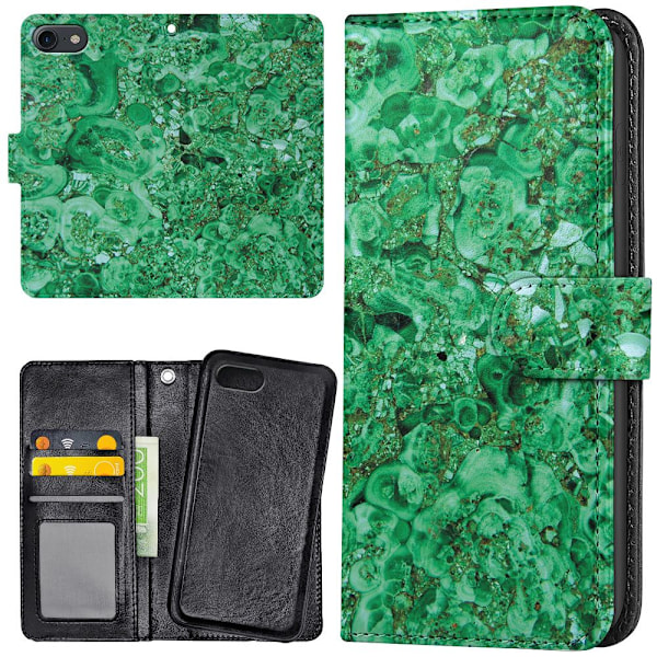 iPhone 16e - Plånboksfodral/Skal Marmor