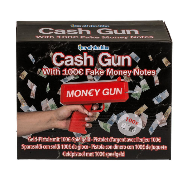 Money Gun - Skyder pengesedler - Gun Red
