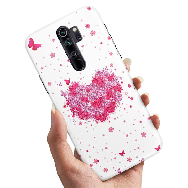 Deksel / Mobildeksel til Xiaomi Redmi Note 8 Pro - Blomsterhjerte