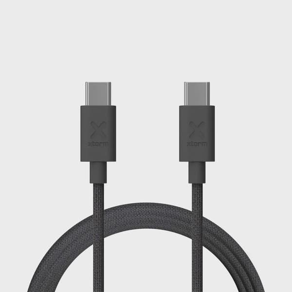Xtorm Go2 GRS USB-C/C PD kabel 100W 1m Svart