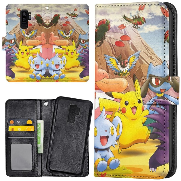 Samsung Galaxy S9 Plus - Lommebok Deksel Pokemon Multicolor