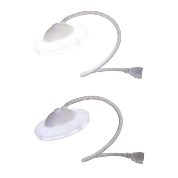 Laptop LED USB-lampa - Flexibel Vit
