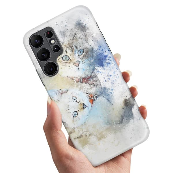 Deksel / Mobildeksel til Samsung Galaxy S22 Ultra - Katter Multicolor