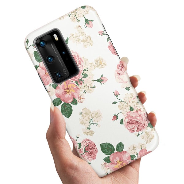 Huawei P40 Pro - Cover/Mobilcover Retro Blomster