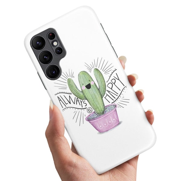 Samsung Galaxy S22 Ultra - Skal/Mobilskal Happy Cactus multifärg