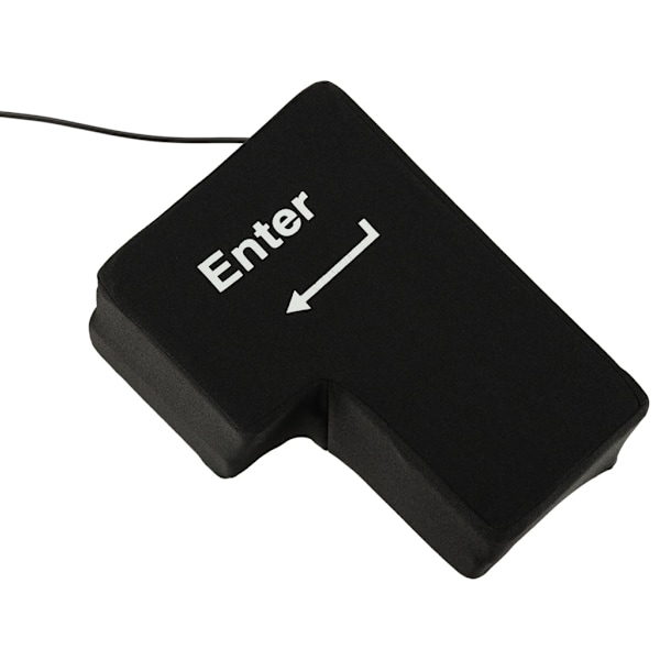 ENTER-knapp stor antistress-USB-kudde