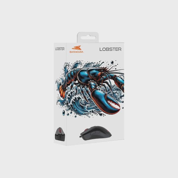Baracuda LOBSTER Gaming Mus 7D 6.400dpi Svart