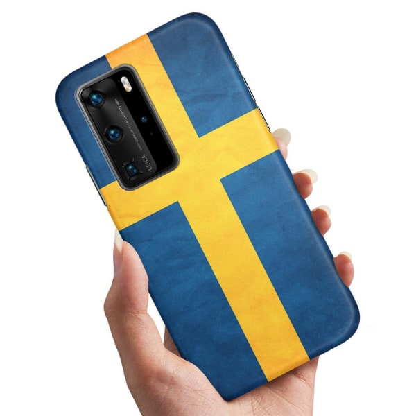 Huawei P40 - Cover / Mobilcover Svensk Flag