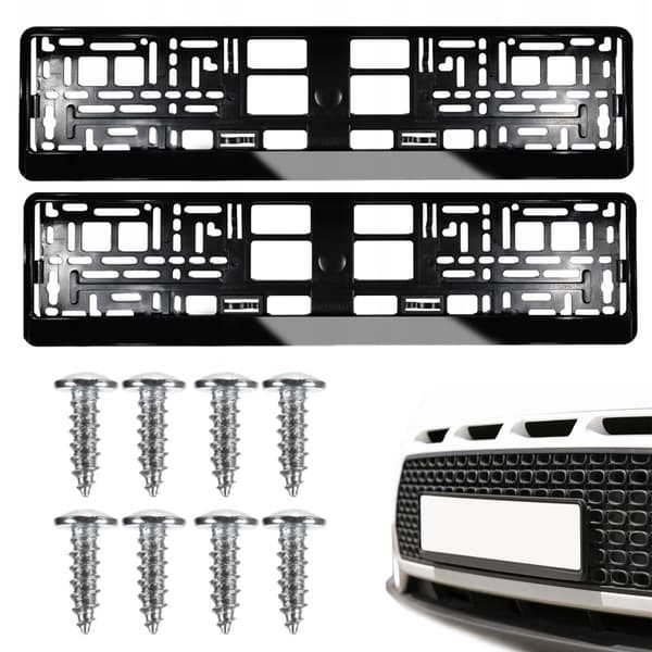 License plate frame 2 pcs. Xtrobb 22028 Black