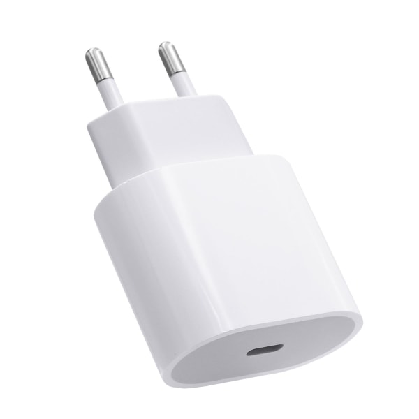 iPhone Oplader - Strømadapter - 20W USB-C - Hurtig oplader White