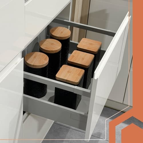 Halkfri Lådmatta - 500x50cm Grå - 5-Pack