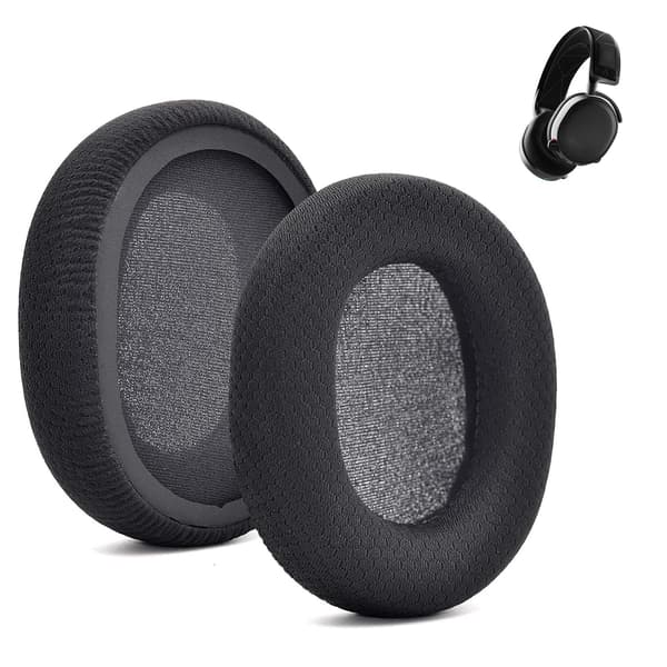Øreputer til SteelSeries Arctis 1 3 5 7 9 Pro - Erstatningsputer Svart