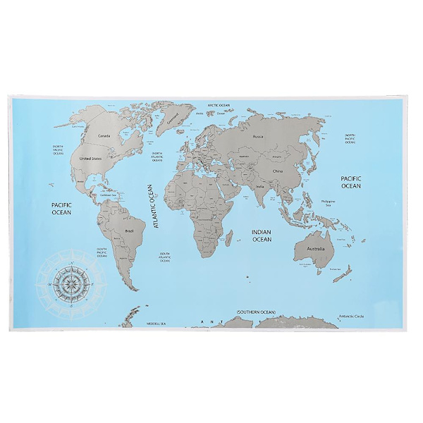 Skrapekart Verdenskart / Scratch Map - 88x52cm